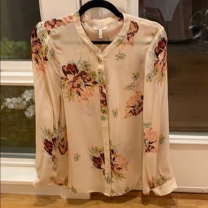 Joie blush flower blouse